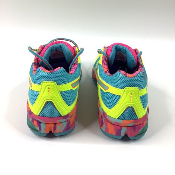 Asics Gel-Frantic 7 Women's Size 11 Running Shoes Neon Multicolor T3A6Q - Picture 8 of 13
